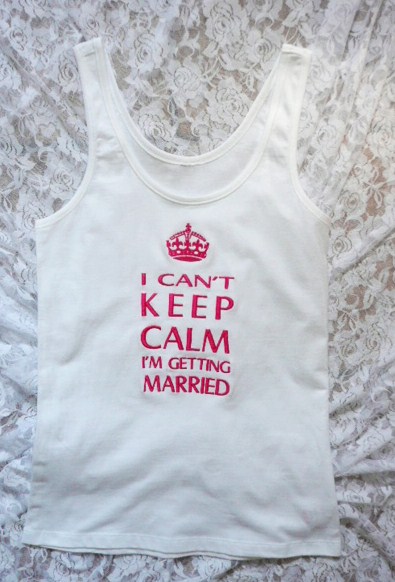 &quoti-cant-keep-calm-i'm-getting-married&quot--tank-top-